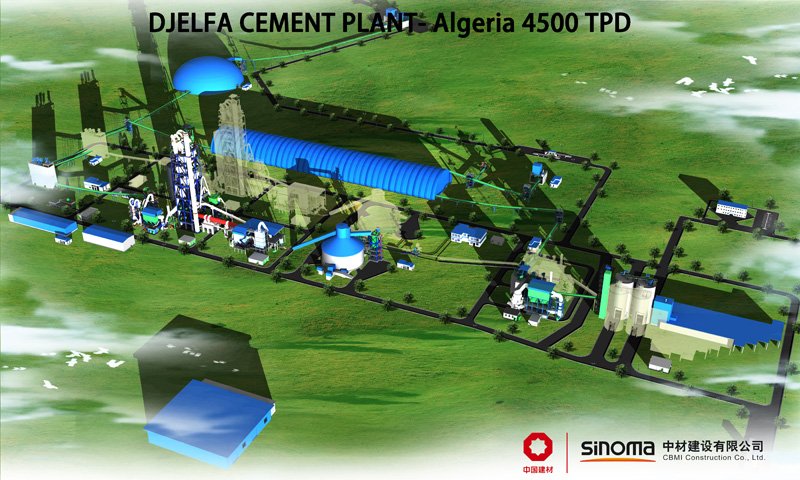 Planta de cemento en Argelia